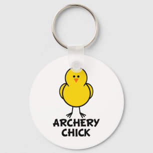 Archery Chick Key Ring