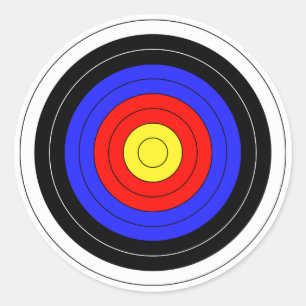 archery classic round sticker