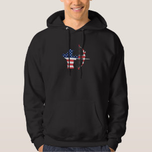 Archery Competition Compound Bow Arrow Archer Amer Hoodie