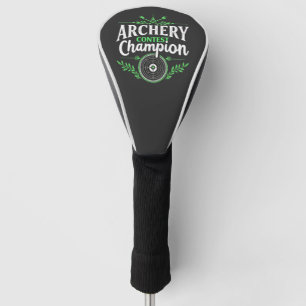 Archery Contest Champion Competition Bow And Arrow Golf Head Cover