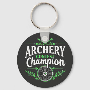 Archery Contest Champion Competition Bow And Arrow Key Ring