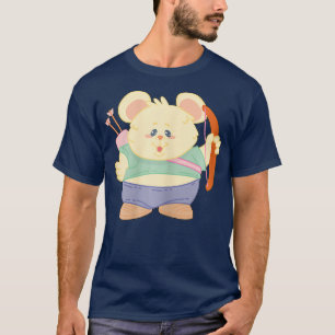 Archery Cute Hamster Rat Player - Girl Kids gift T-Shirt