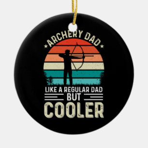 Archery Dad Ceramic Ornament