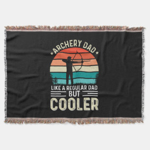 Archery Dad Throw Blanket