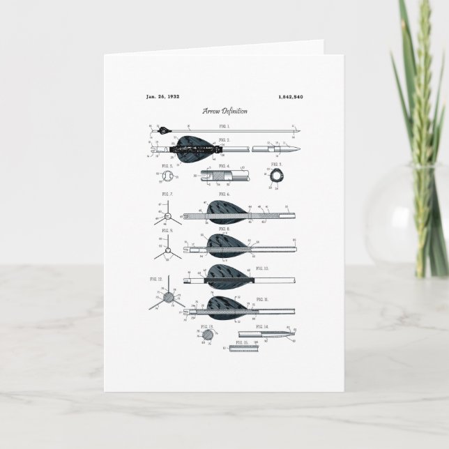 Archery Definition Arrow Card (Front)
