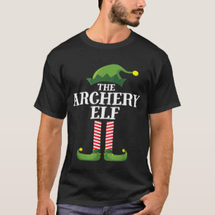 Archery Elf Matching Family Group Christmas Party T-Shirt