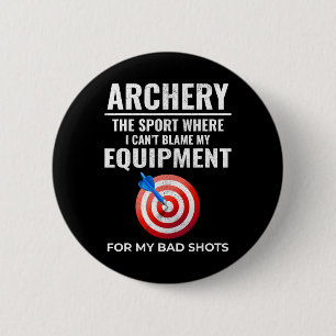 Archery Equipment Targets Archer Bow Arrows Bullse 6 Cm Round Badge
