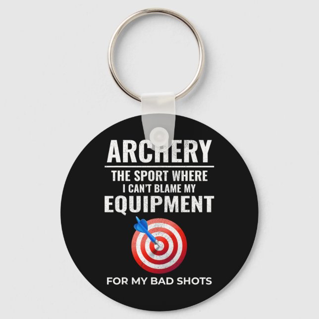 Archery Equipment Targets Archer Bow Arrows Bullse Key Ring (Front)