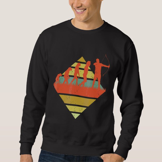 Archery Evolution Bow Hunting Bowman Archer Shooti Sweatshirt (Front)