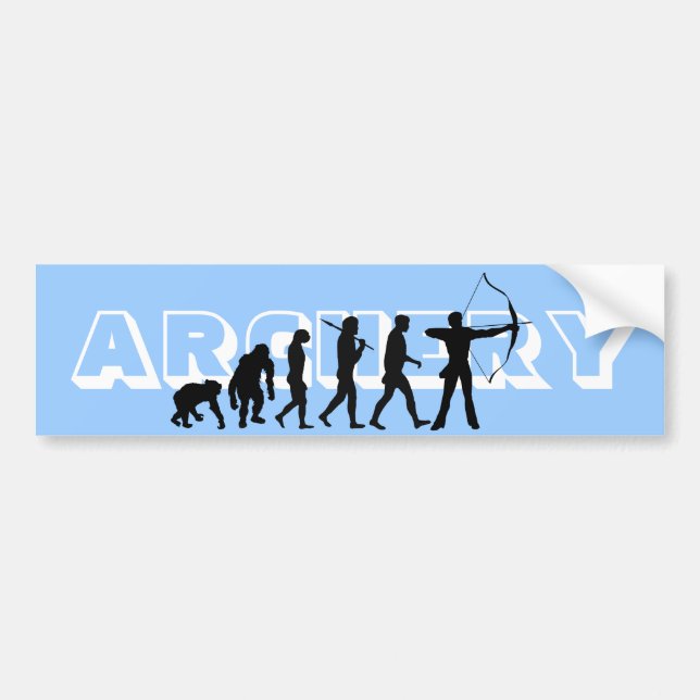 Archery Evolution Sports lovers Bumper Sticker (Front)
