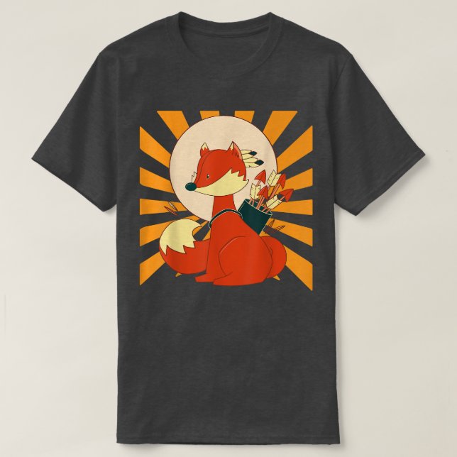 Archery Fox  T-Shirt (Design Front)