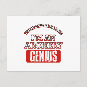 archery genius postcard