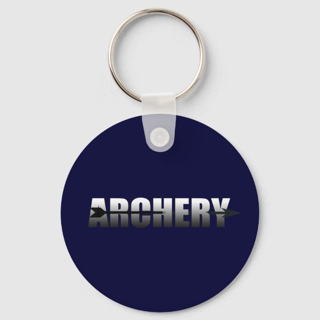 Archery gifts for Bow and Arrow addicts Key Ring (Front)