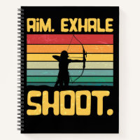 Archery Girl Aim Exhale Shoot Archer Retro Vintage
