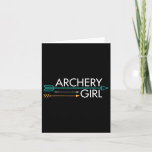 Archery Girl  Card