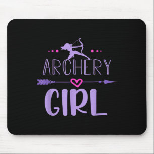 Archery Girl Funny Female Archer Quote Bow And Arr Mouse Pad