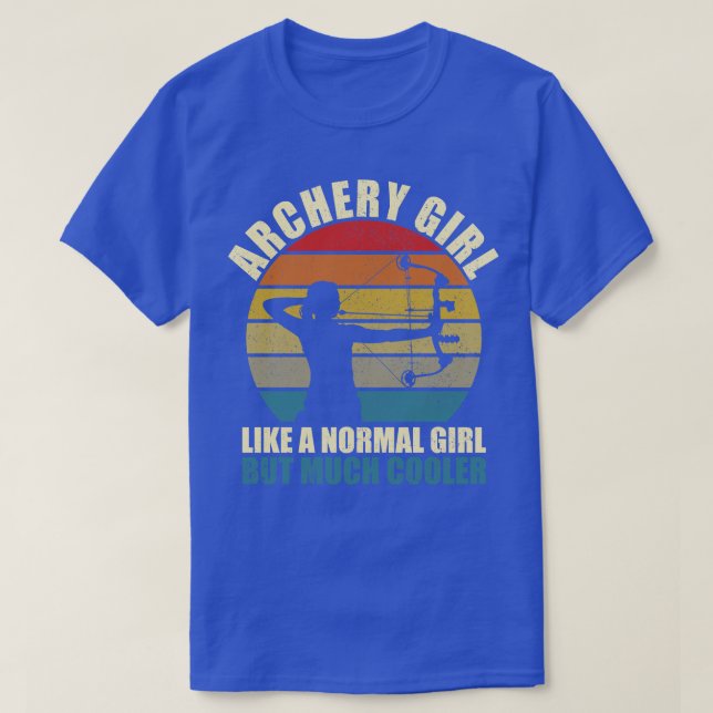 Archery Girl Retro Archer  T-Shirt (Design Front)