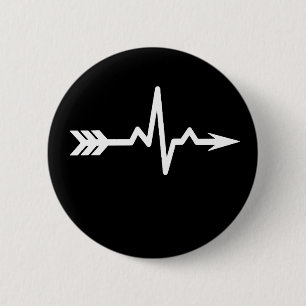 Archery Heartbeat Sports 6 Cm Round Badge
