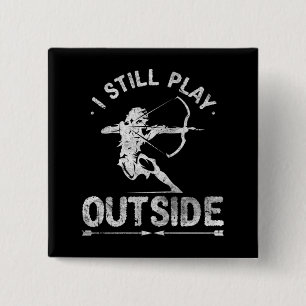 Archery Hunter Bow Hunting Distressed 15 Cm Square Badge