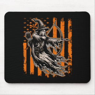 Archery Hunting Ghost Halloween Scary Costume Amer Mouse Pad
