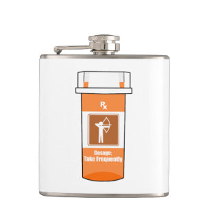Archery Is My Drug Hip Flask