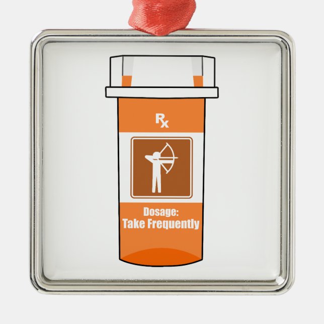 Archery Is My Drug Metal Ornament (Front)