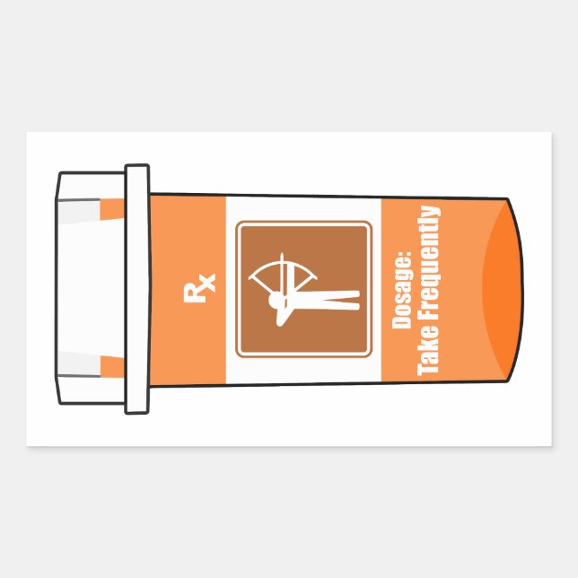 Archery Is My Drug Rectangular Sticker (Front)