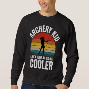 Archery Kid Hunting Bow and Arrow Young Archer Sweatshirt