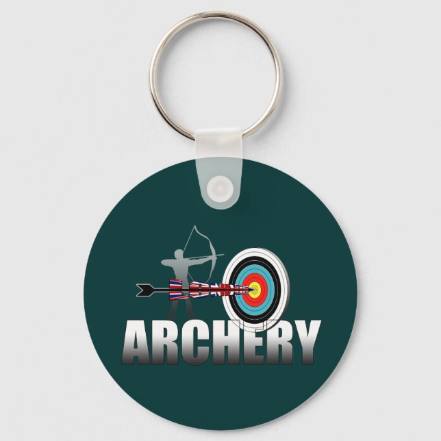 Archery London Target Archers artwork Key Ring (Front)