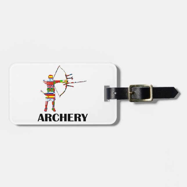 Archery Luggage Tag (Front Horizontal)