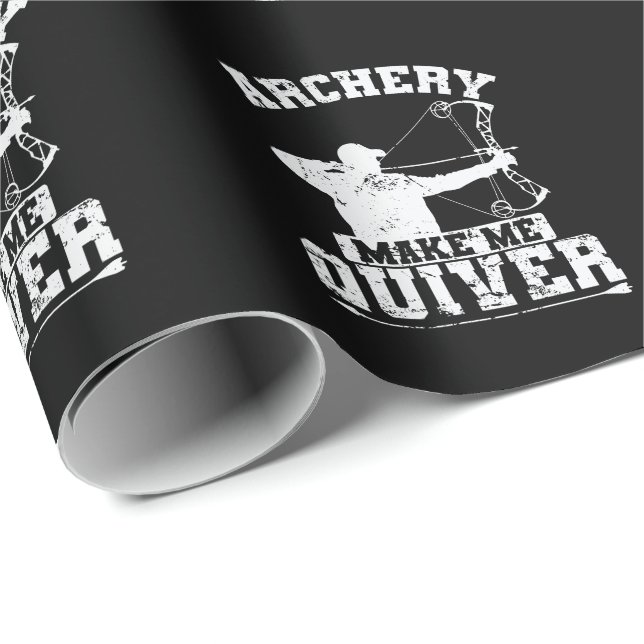 archery Make Me Quiver Arch and Arrow Wrapping Paper (Roll Corner)