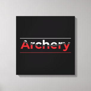 Archery Minimalist Modern Art - Graphic Arch Canvas Print