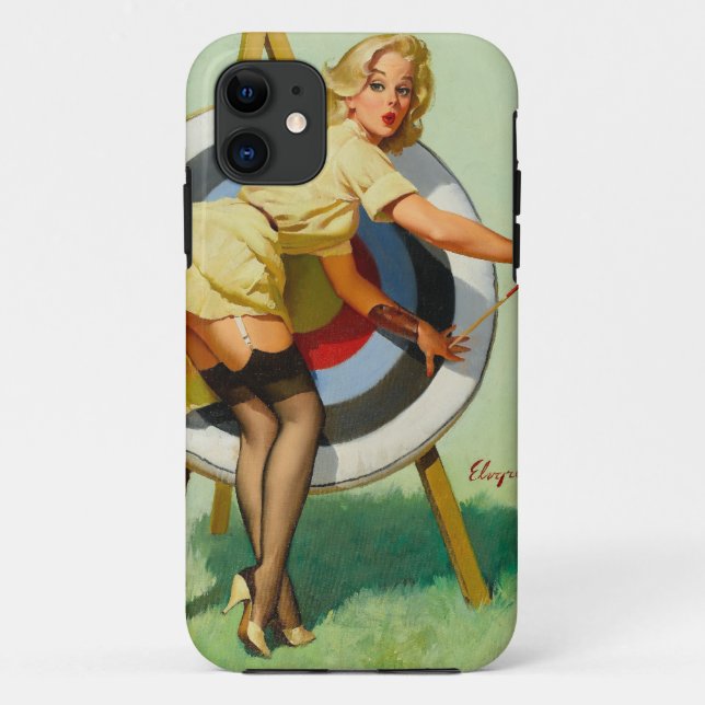 Archery Pin-Up Girl Case-Mate iPhone Case (Back)