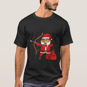 Archery Player Bow Arrow Lover Santa Claus Xmas T-Shirt