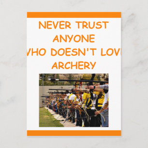 archery postcard