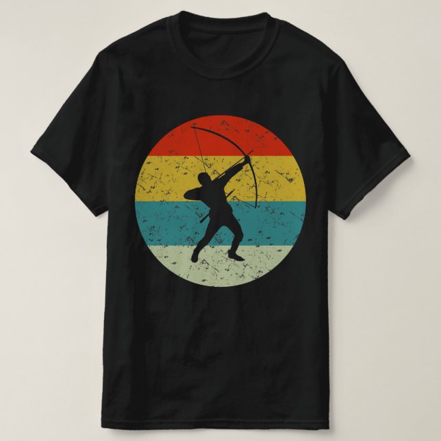 Archery retro vinatge style T-Shirt (Design Front)