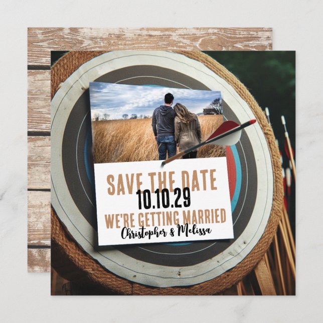 Archery Save the Date Invitation (Front/Back)