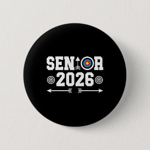 Archery Senior 2026 Graduation Senior Archer 2026  6 Cm Round Badge