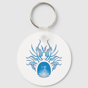 Archery Skull Key Ring