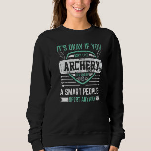 Archery Smart People´s Sport Vintage Archer Men Wo Sweatshirt