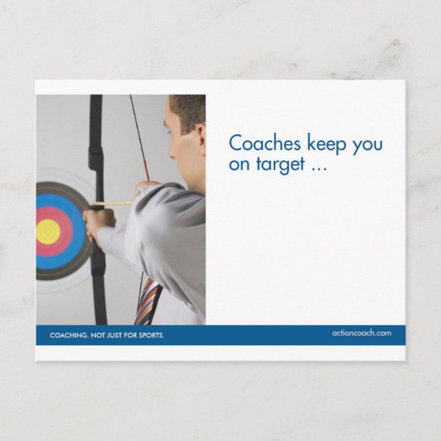 Archery Sportscard Postcard (Front)