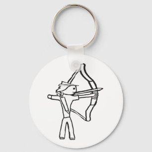 Archery Stickman Key Ring