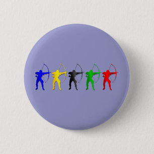 Archery Summer Games Archer Sports 6 Cm Round Badge