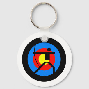 Archery Target and Archer Key Ring