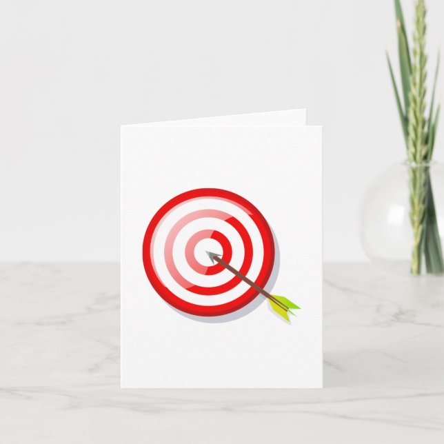 Archery Target and Arrow Card (Front)
