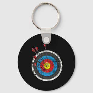 Archery Target - Archer Bowman Bow Hunting Bowhunt Key Ring