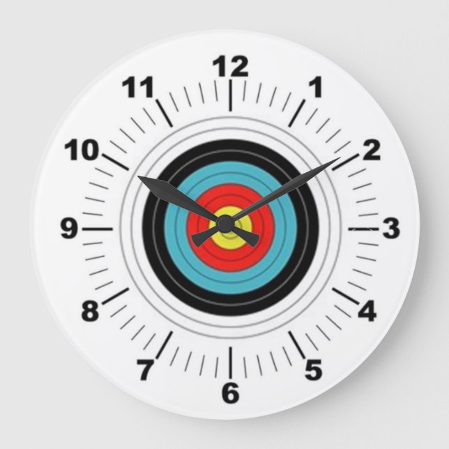 Archery Target Archers Wall Clock (Front)