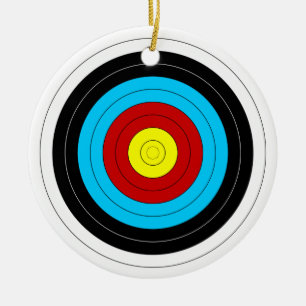 Archery Target Ceramic Tree Decoration