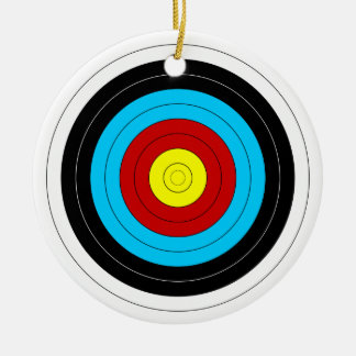 Archery Target Ceramic Tree Decoration