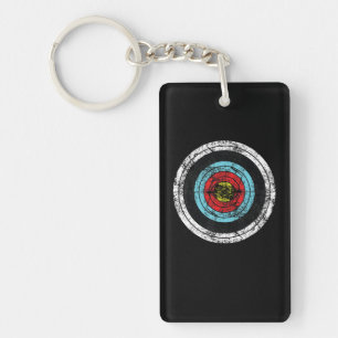 Archery Target Cute bow Hunting Funny Archer Key Ring